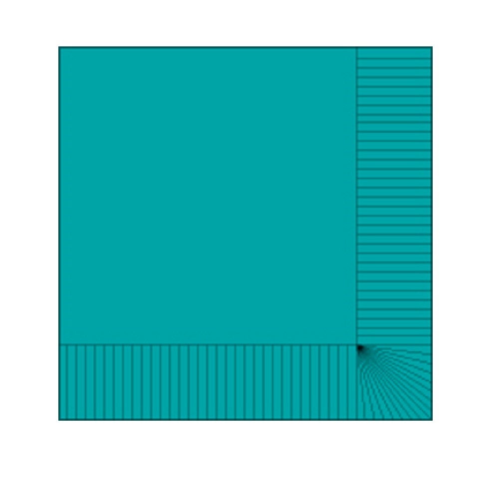 Napkins, Beverage, 2-Ply, Teal, 10 x 10 Inch,1 - 1000 COUNT