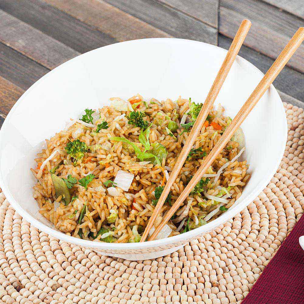 Bowls, Incline Face, Voga Melamine, 22 Ounce, 9 Inch, White, 9 Linear Inch,1 - 2 COUNT