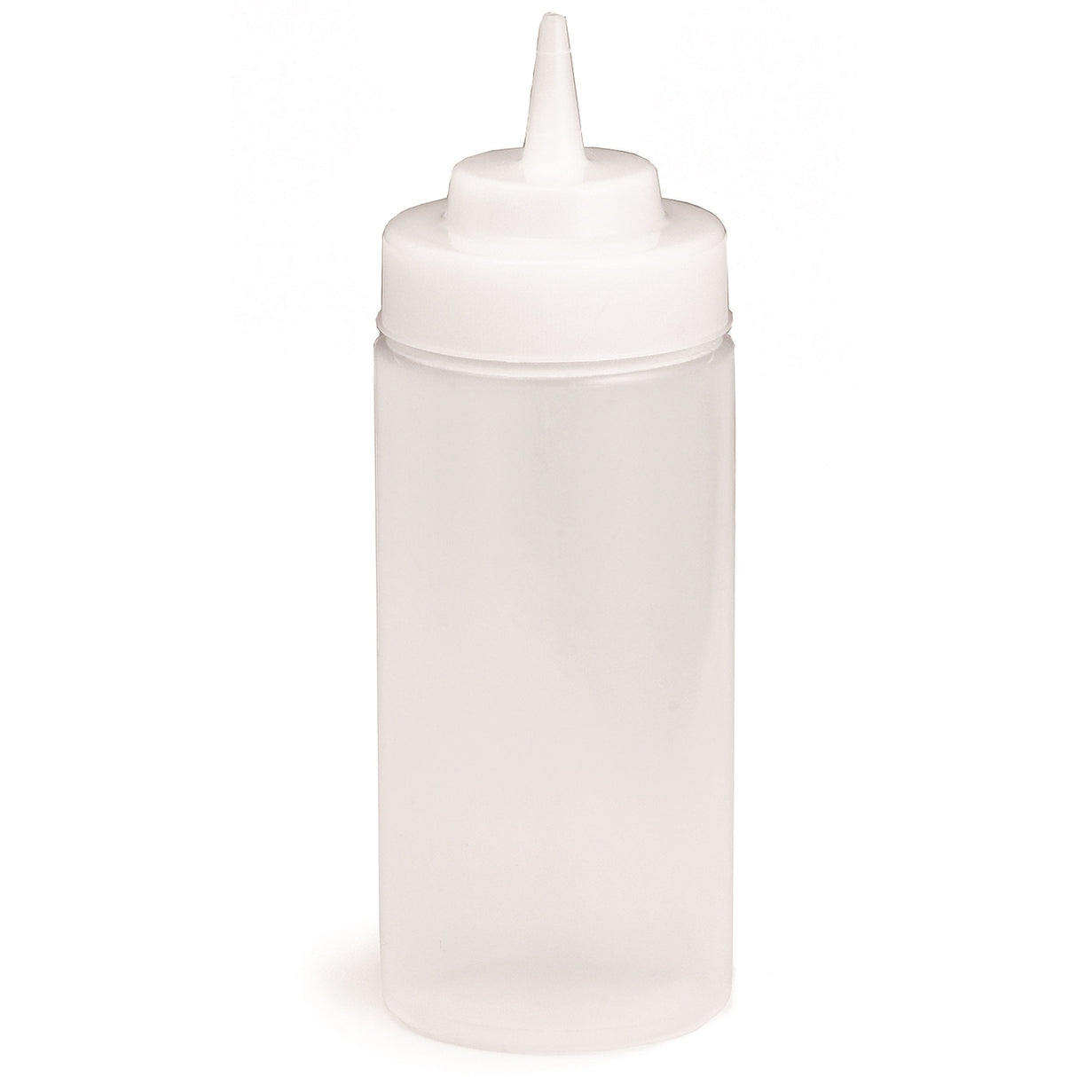 Bottles, Squeeze, 16 Ounce, Wide mouth, Clear, Polyethylene,24 - 1 EACH