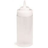Bottles, Squeeze, 16 Ounce, Wide mouth, Clear, Polyethylene,24 - 1 EACH