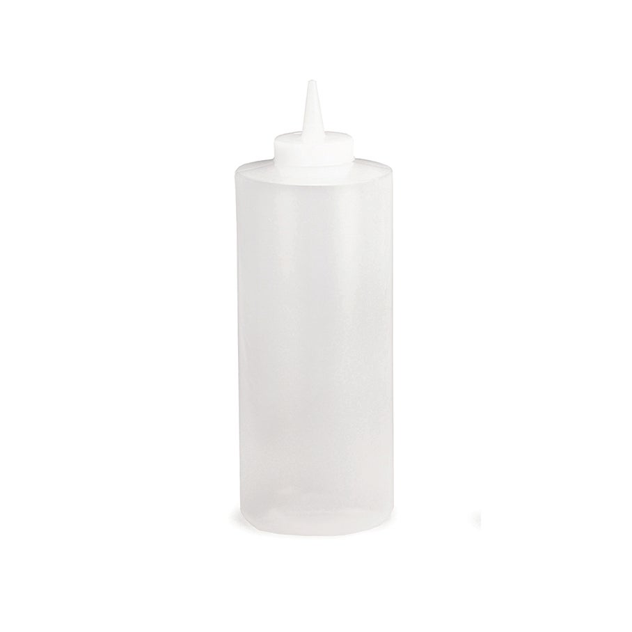 Bottles, Squeeze, 32 Ounce, Wide Mouth, Clear, Polyethylene,12 - 1 EACH