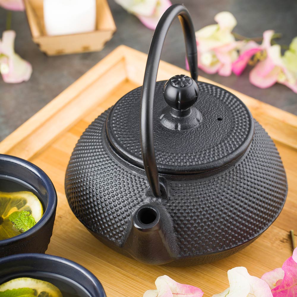 Teapot, 20 Ounce, Black, Cast Iron, 20 Ounce,1 - 1 EACH