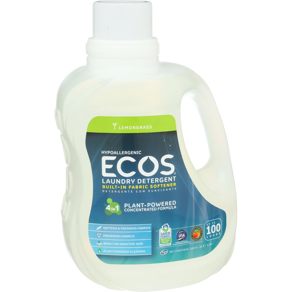 Detergent, Laundry, Lemongrass, Liquid,4 - 100 FLUID