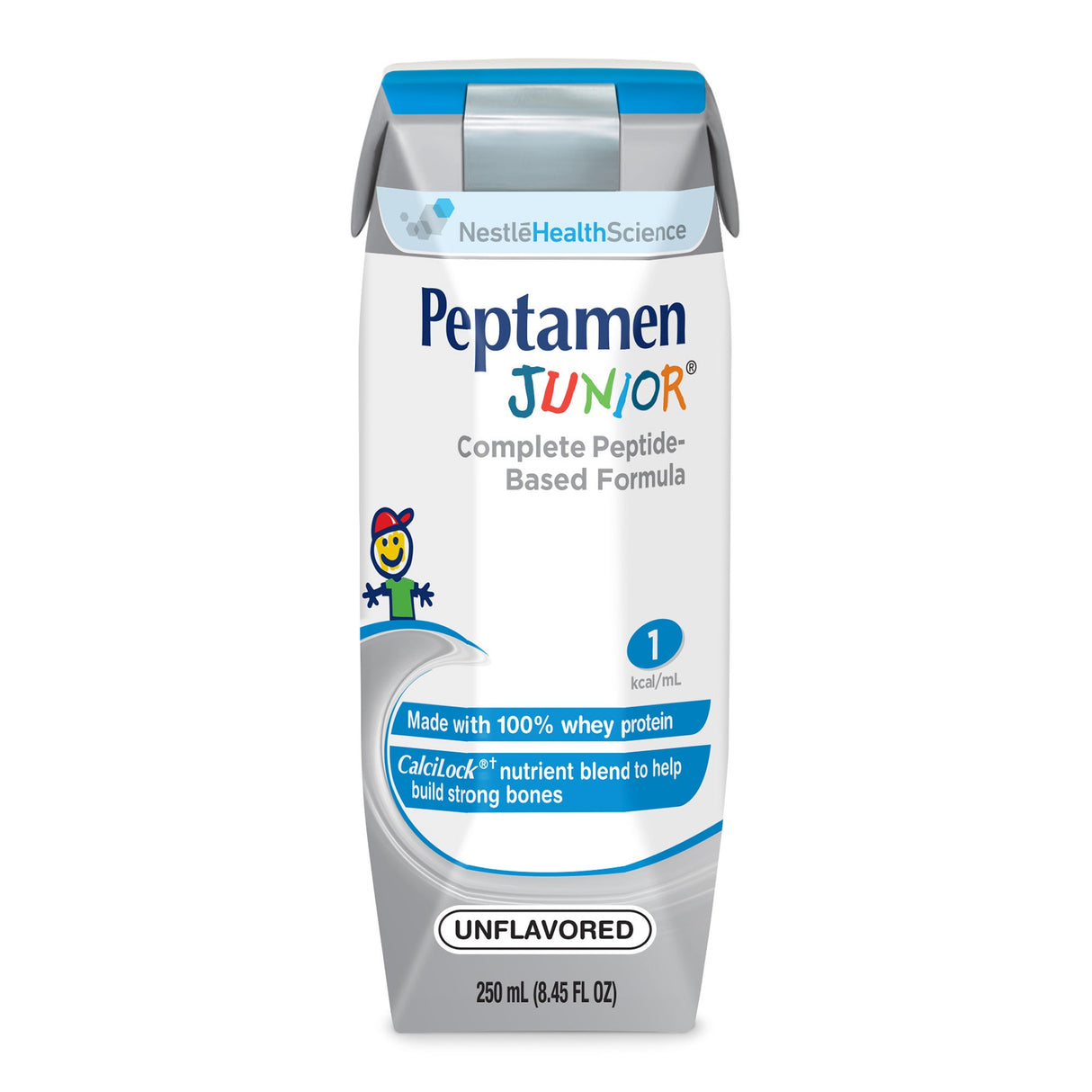 Supplements, Nutritional Drink or Feeding Tube Formula, Peptamen Junior, Unflavored, Liquid, Ready to Drink,24 - 8.45 FLUID