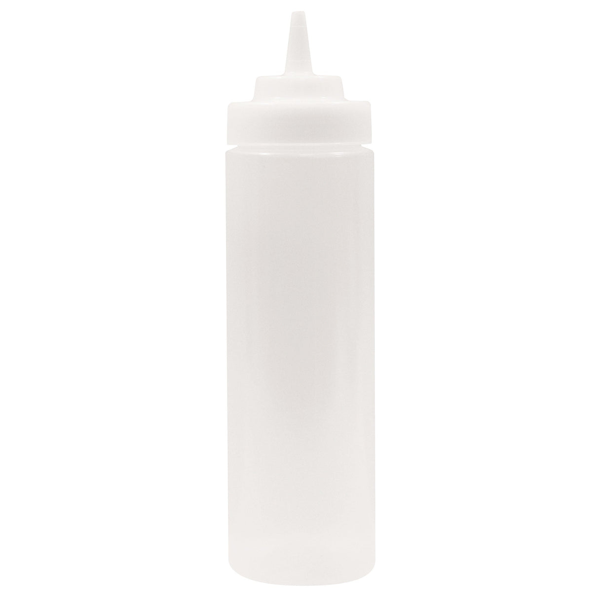 Bottles, Squeeze, 24 Ounce, Wide Mouth, Clear, Polyethylene,12 - 1 EACH
