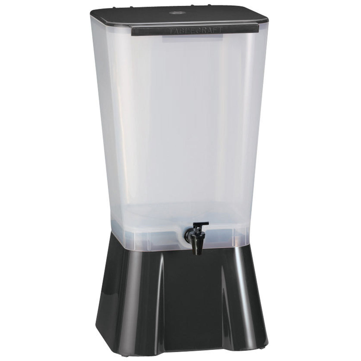 Beverage Dispenser, Cold, 5 Gallon, Clear with Black Base, Polypropylene,1 - 1 EACH