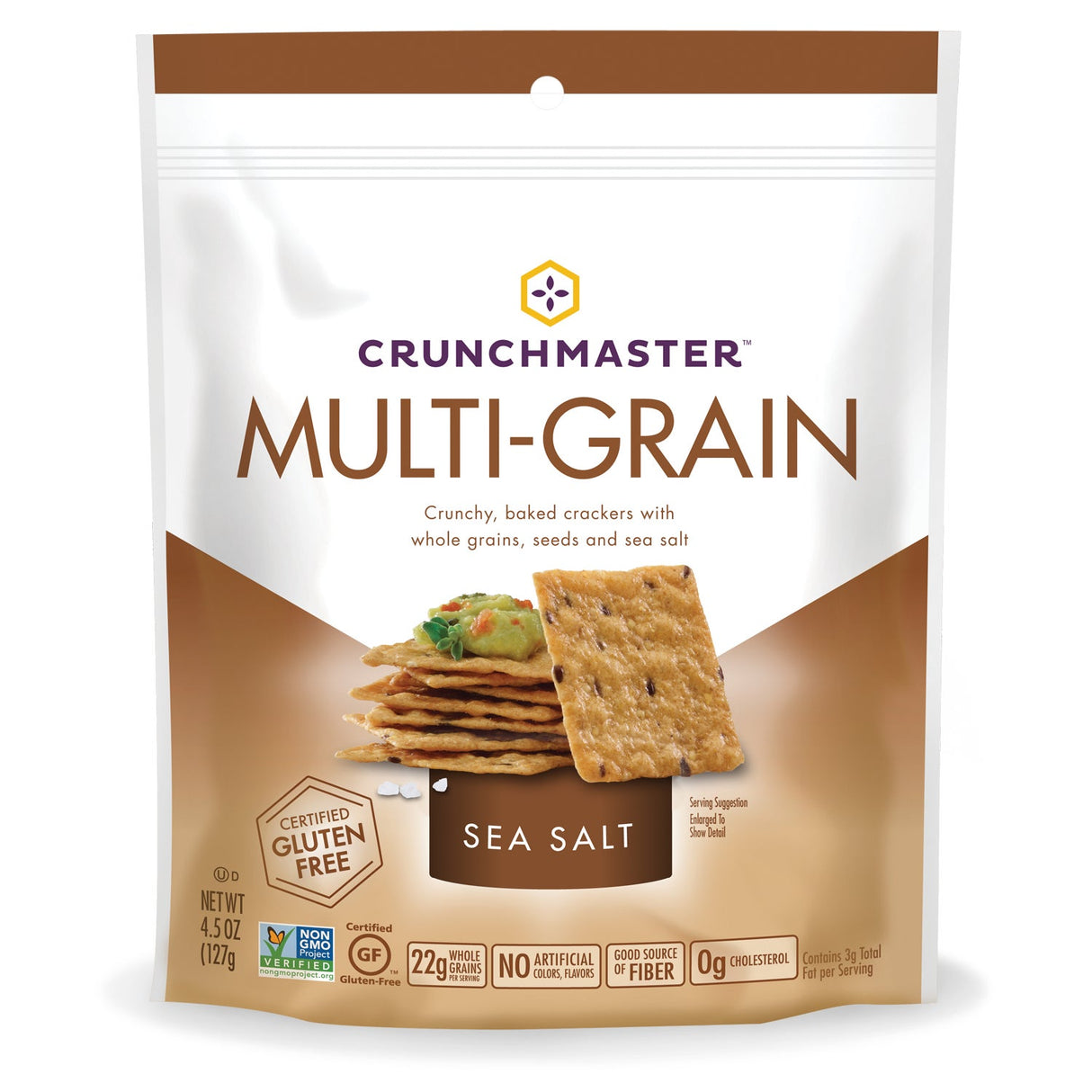 Crackers, Crisp, Sea Salt, Multi-Grain,12 - 4 OUNCE