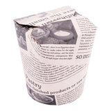 Containers, Noodle Take-Out, 16 Ounce, Paper, News Print, Round, 16 Ounce,1 - 200 COUNT