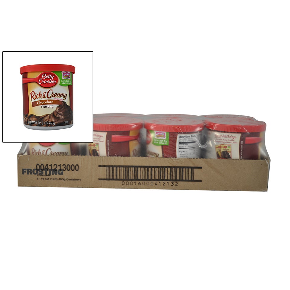 Frosting, Chocolate, Rich & Creamy,8 - 16 OUNCE