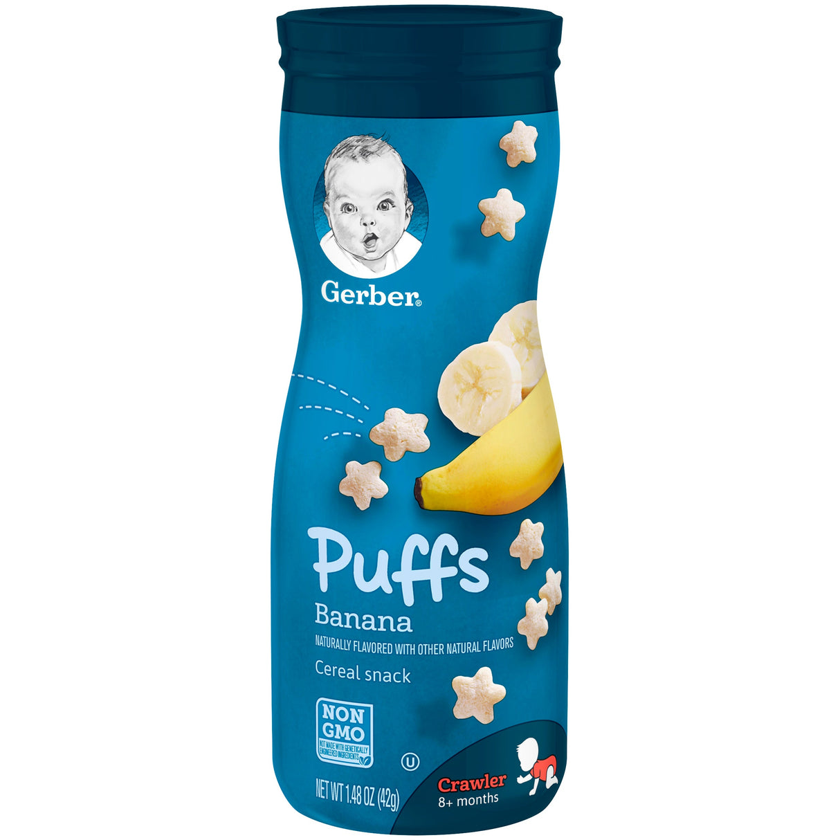 Cereal Snacks, Banana, Puffs, 1.5 Ounce,6 - 1 COUNT