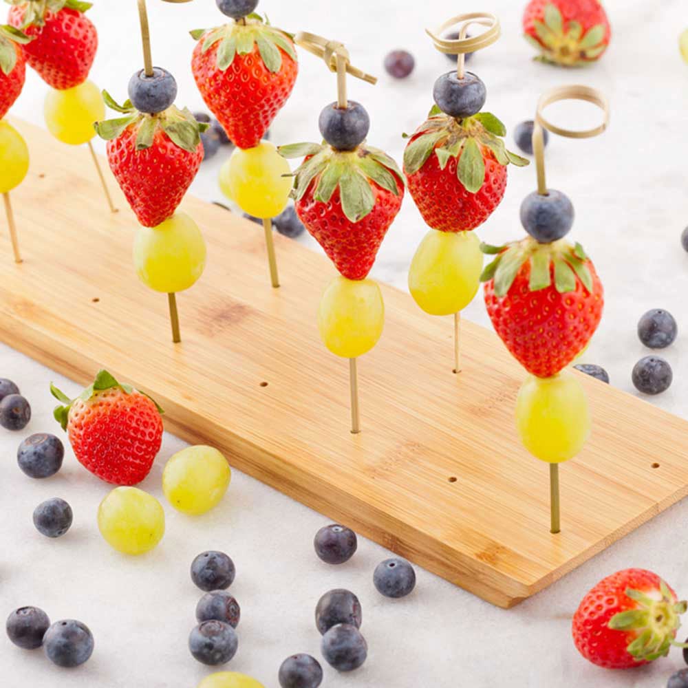 Holder, Skewer, 20 Holes, Bamboo, Reversible,1 - 1 EACH