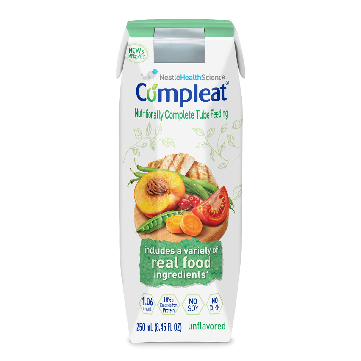 Supplements, Feeding Tube Formula, Compleat, Unflavored, Liquid,24 - 8.45 FLUID