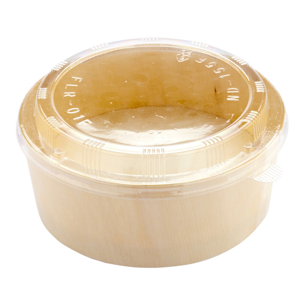 Lids, Plastic, Clear, for Taipei Small & Deep Round Poplar Containers, 6 Linear Inch,1 - 100 COUNT