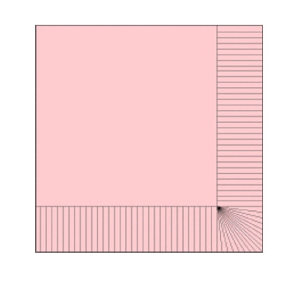 Napkins, Beverage, 2-Ply, Pink, 10 x 10 Inch,1 - 1000 COUNT
