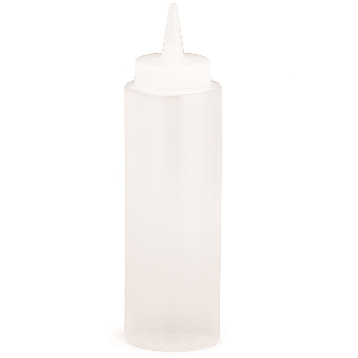 Bottles, Squeeze, 8 Ounce, Clear, Polyethylene,12 - 12 COUNT