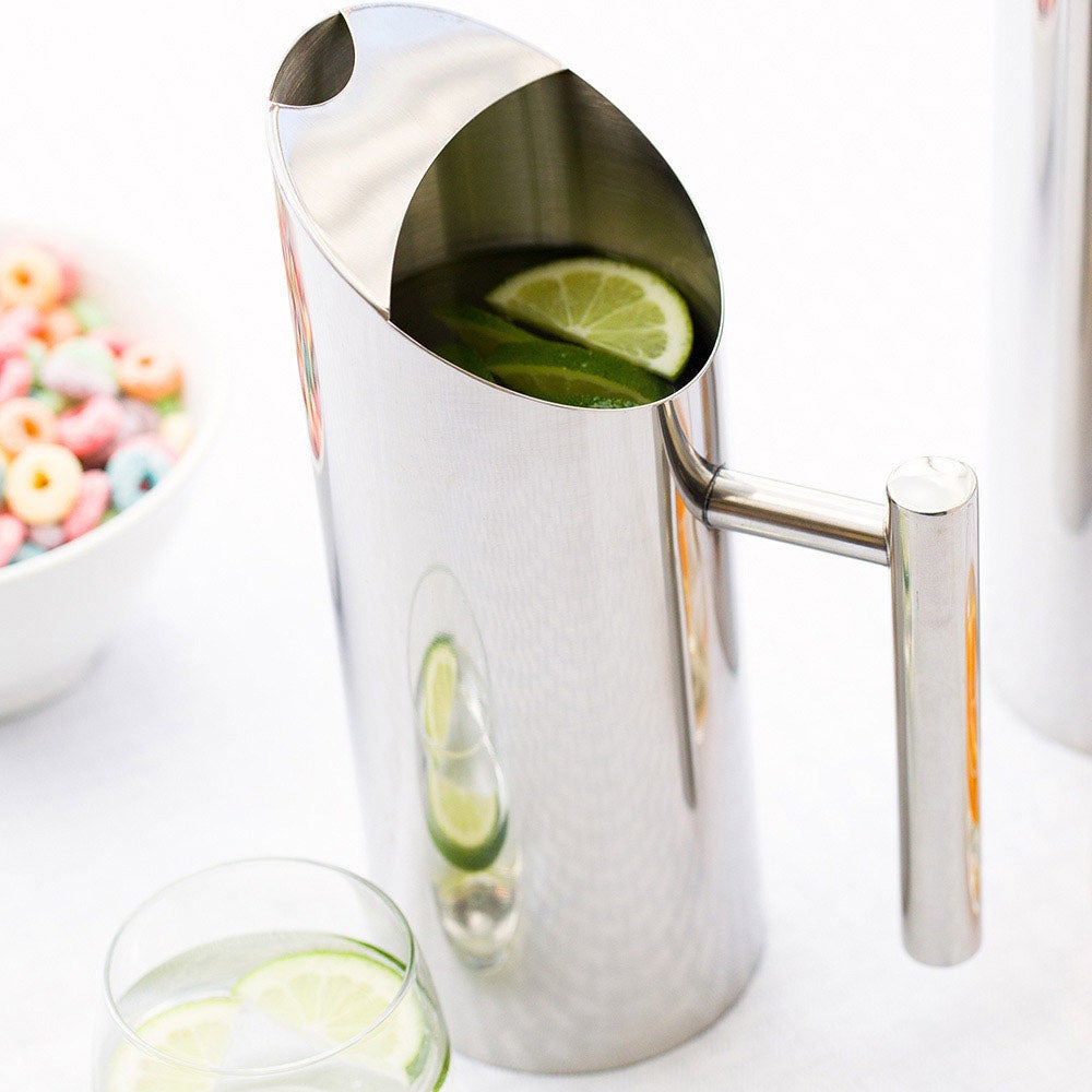 Pitcher, Beverage, 33 Ounce, Polished Stainless Steel, 33 Ounce,1 - 1 EACH