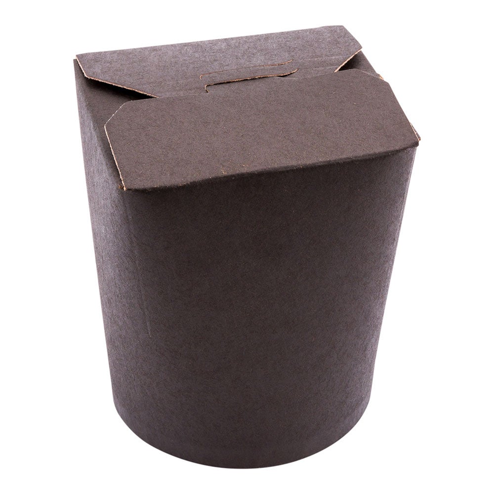 Containers, Noodle Take-Out, 16 Ounce, Paper, Black, Round, 16 Ounce,1 - 200 COUNT