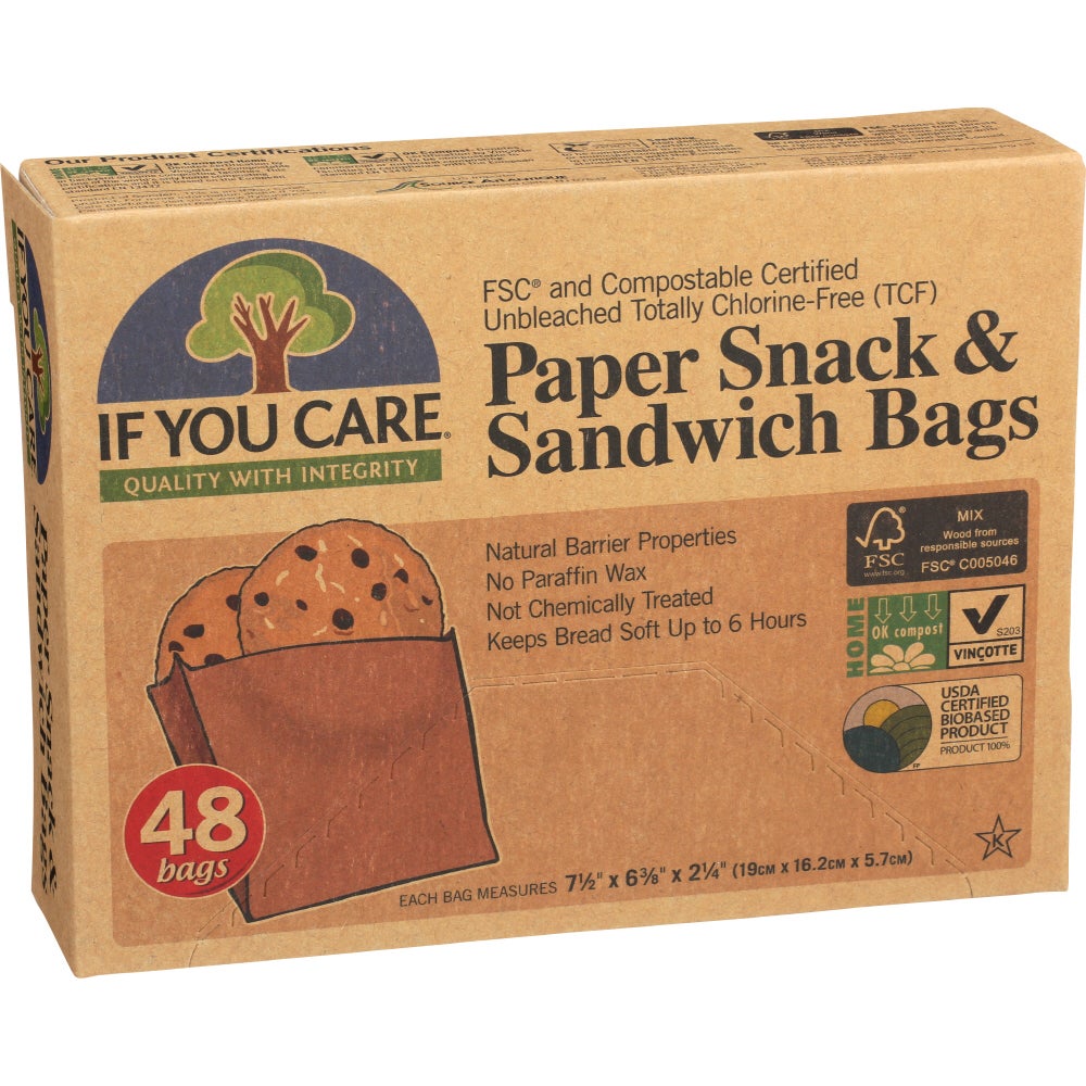 Bags, Snack & Sandwich, Paper,12 - 48 COUNT