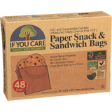 Bags, Snack & Sandwich, Paper,12 - 48 COUNT