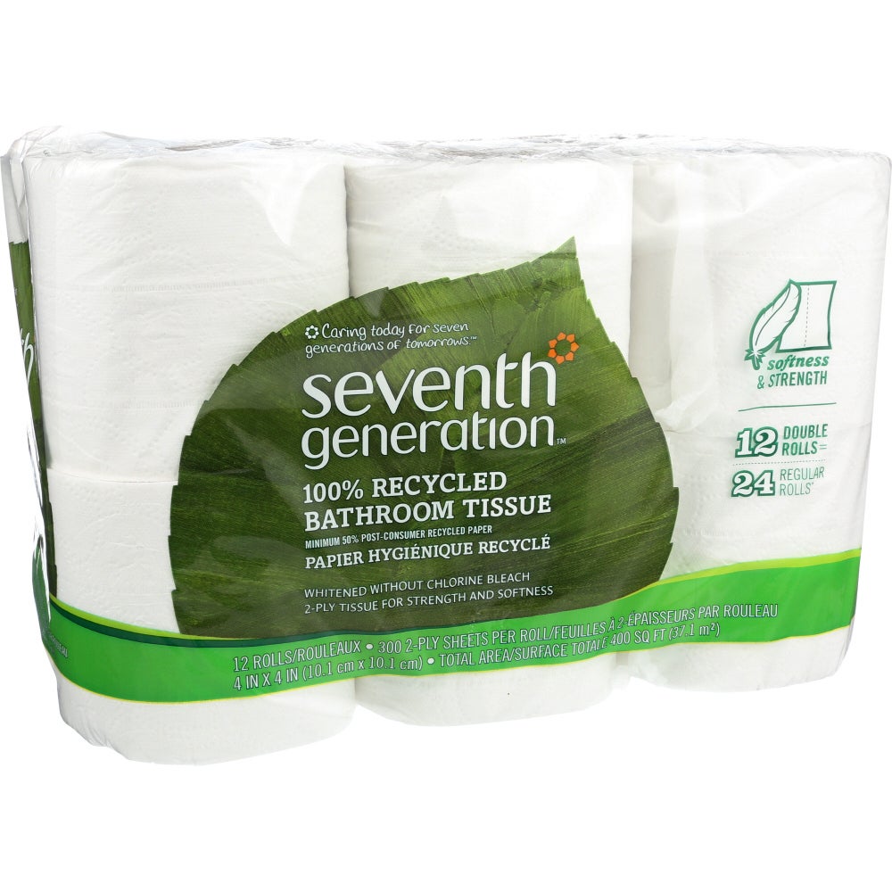 Bath Tissue, 2-Ply, White,4 - 12 COUNT