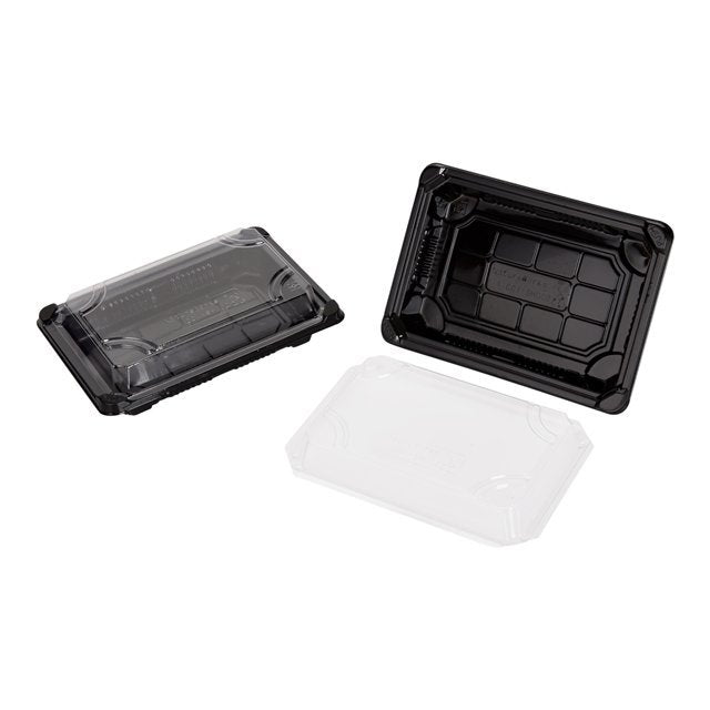 Trays, Sushi, 5 x 7 Inch, Renewable & Compostable, with Lid,12 - 100 COUNT