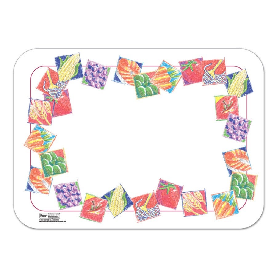 Tray Covers, 14 x 19 Inch, Paper, Market Medley,1 - 2000 COUNT