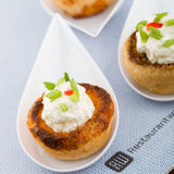 Spoons, Appetizer, 4 Inch, Plastic, White, Teardrop, Heavyweight, 4 Linear Inch,1 - 100 COUNT