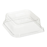 Lids, Dome, Plastic, Clear, Square, Renewable & Compostable, For 5 Ounce Container, 5 Linear Inch,1 - 400 COUNT