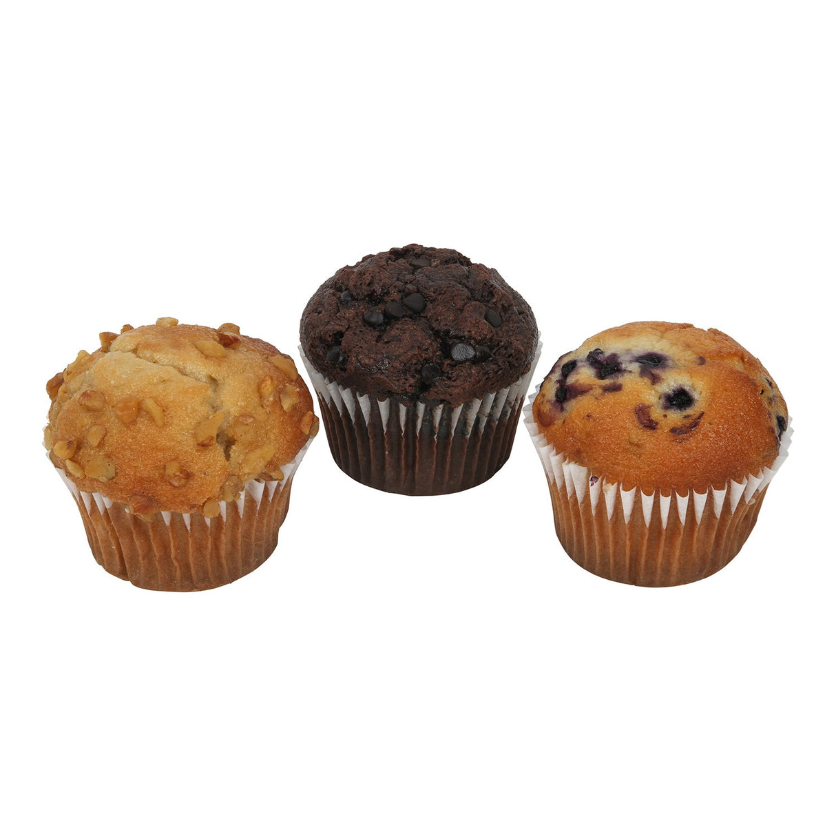 Muffins, Variety, Blueberry/Banana Nut/Chocolate, 2.25 Ounce,4 - 24 COUNT