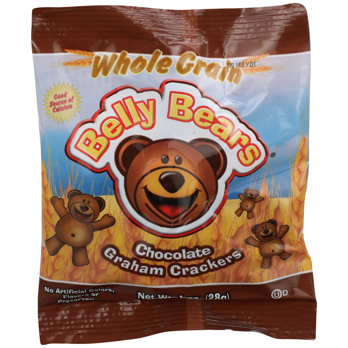 Crackers, Graham, Chocolate, Whole Grain, Bear-Shaped, Individually-Wrapped, 1 Ounce,1 - 200 COUNT