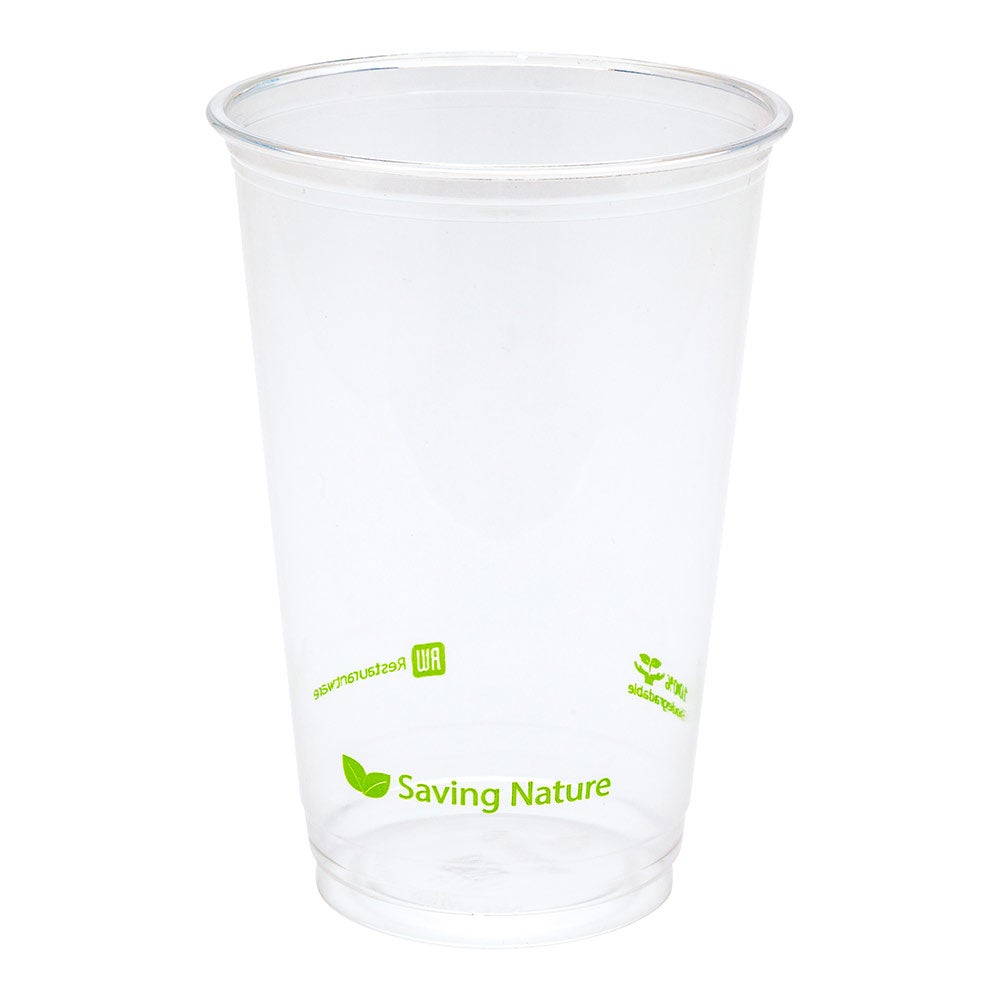Cups, 16 Ounce, Plastic, Clear, PLA, Compostable,1 - 1000 COUNT