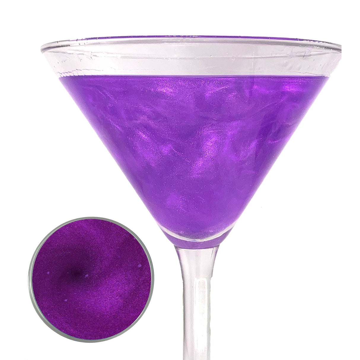 Glitter, Cocktail, All-Natural, Purple,12 - 5 Gram Avg