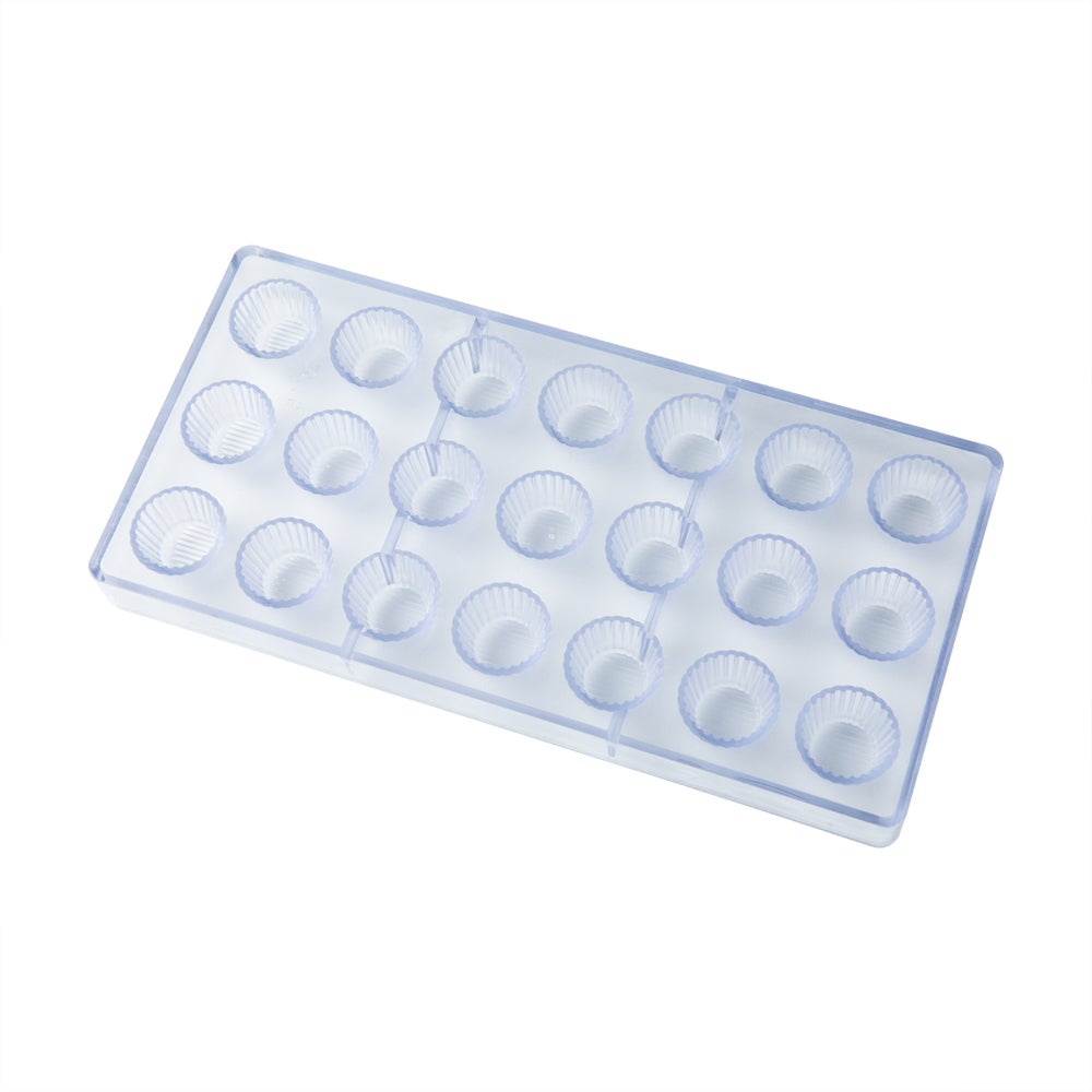 Molds, Chocolate, 21-Compartment, Cup, Clear, Polycarbonate,10 - 1 EACH