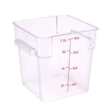 Pans, Food, 8 Quart, Square, 8.75 x 8.75 x 8.50 Inch Clear, Plastic,10 - 1 EACH