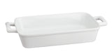 Pan, Lasagna, 13 x 9 x 2.5 Inch, Porcelain, with Handles, White,1 - 1 EACH