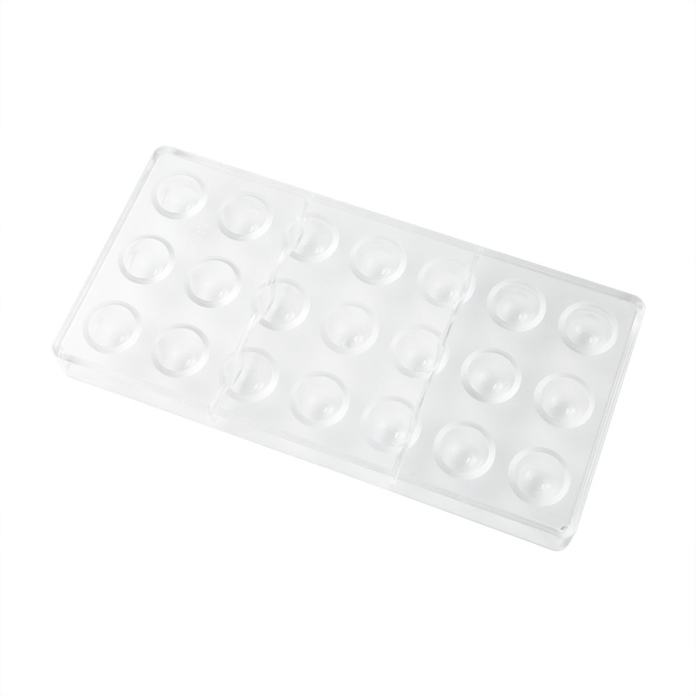 Molds, Chocolate, 21-Compartment, Half-Sphere, Clear, Polycarbonate,10 - 1 EACH