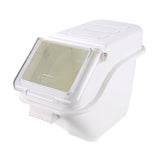 Bin, Ingredient, 6 Gallon, Slant-Top, White, Plastic, with Scoop,1 - 1 EACH