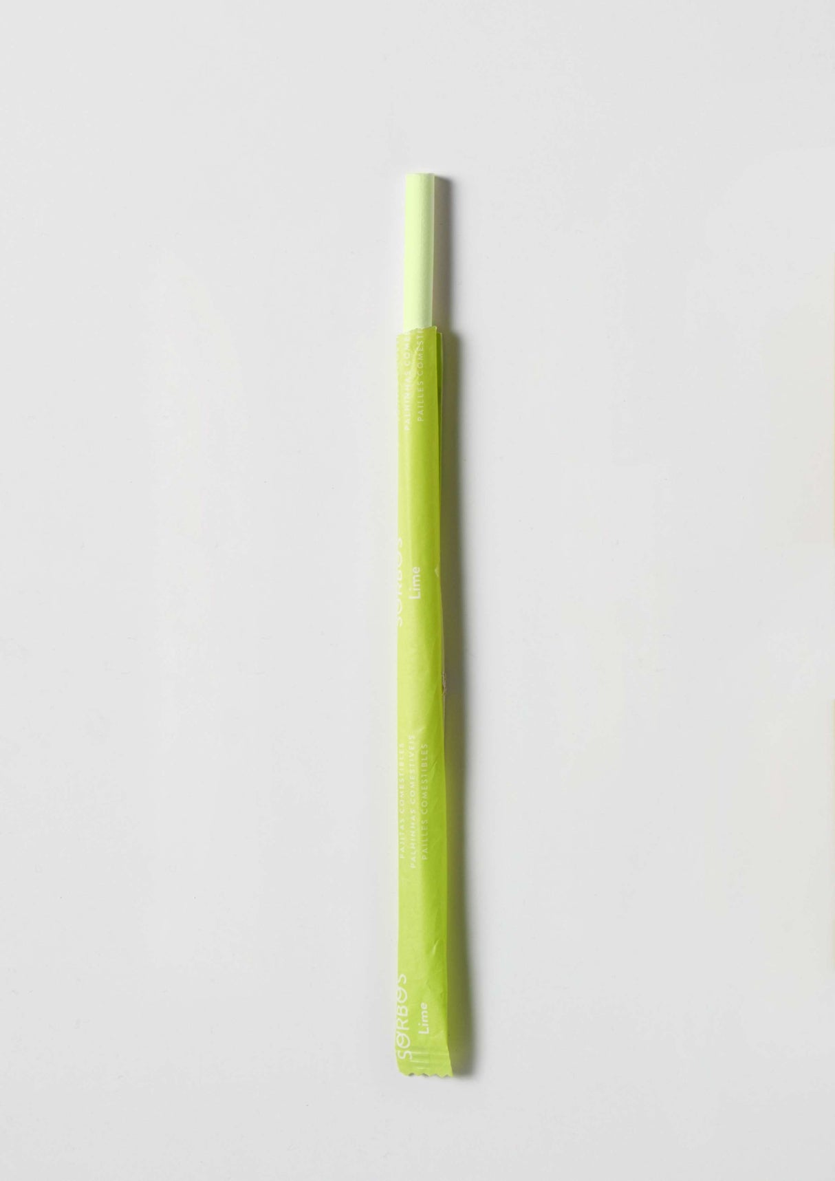 Straws, 19 Centimeter, Edible Lime,1 - 200 COUNT