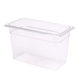 Pans, Food, 3.9 Quart, Quarter-Size, 10.4 x 6.4 x 6 Inch Clear, Plastic,10 - 1 EACH