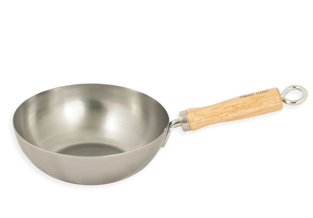 Wok, 8 Inch, Carbon Steel, with Wooden Handle,1 - 1 EACH