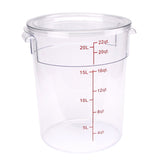 Lids, Round, Clear, Plastic, for 12/18/22 Quart Met Lux Food Containers,10 - 1 EACH