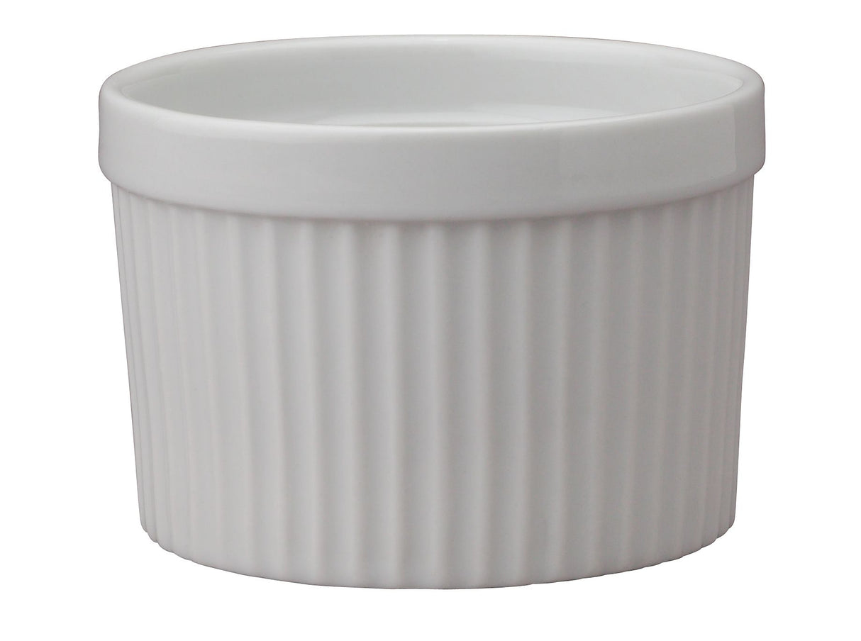 Ramekins, Porcelain, 10 Ounce, Deep, White, Round,4 - 1 EACH