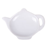 Dish, Tea Bag, Porcelain, 4.5 Inch, White, Tea Pot-Shaped,144 - 1 EACH