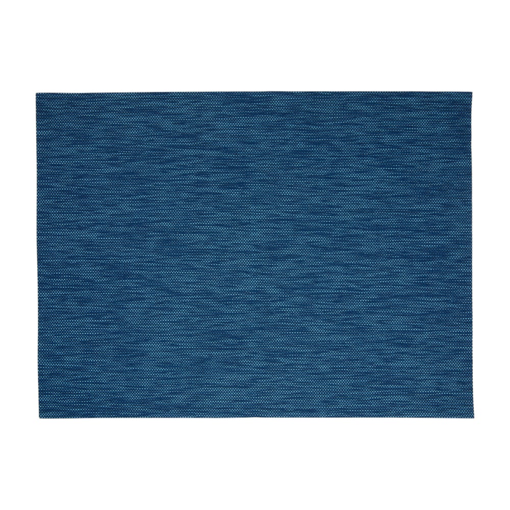 Placemats, 12 x 16 Inch, Sovereign, Blue, Woven Vinyl,6 - 1 EACH