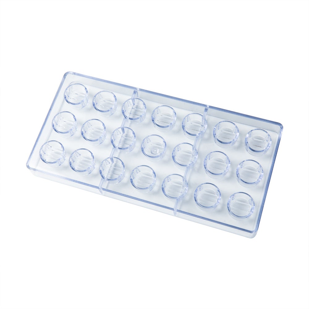 Molds, Chocolate, 21-Compartment, Geo Sphere-Shaped, Clear, Polycarbonate,10 - 1 EACH