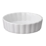 Dish, Quiche, Porcelain, 4 x 1 Inch, White,6 - 1 EACH