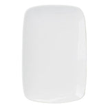Plate, Porcelain, 6.25 x 9.75 Inch, White, Undecorated, Rectanlge,12 - 1 EACH