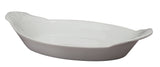 Dish, Au Gratin, Porcelain, 12 Ounce, White, Oval,4 - 1 EACH