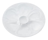 Plate, Oyster, Porcelain, 9 Inch, White, Undecorated,16 - 1 EACH