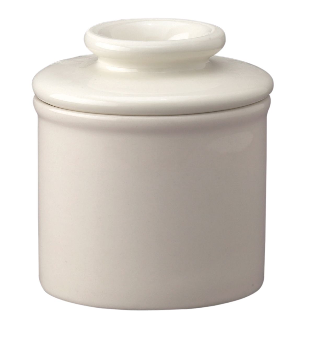 Butter Keeper, 4 Ounce, White Ceramic, Bell-Shaped Cradle,12 - 1 EACH